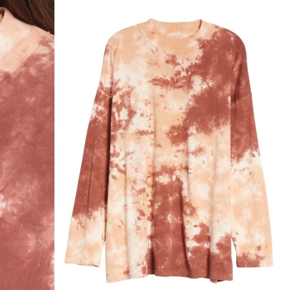 Free People Oversized Long Sleeve Tee
